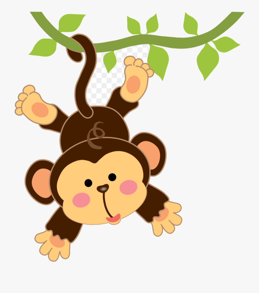 Monkey Infant Cartoon Drawing Clip Art Safari Cliparts - Safari Monkey Clipart, Transparent Clipart