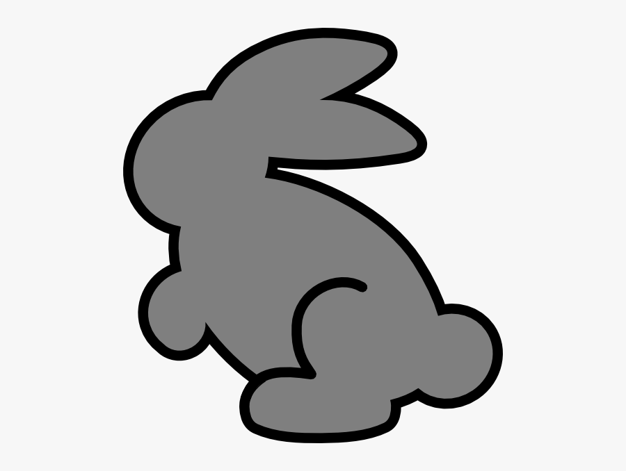 Gray Bunny Svg Clip Arts - Bunny Clip Art Red, Transparent Clipart
