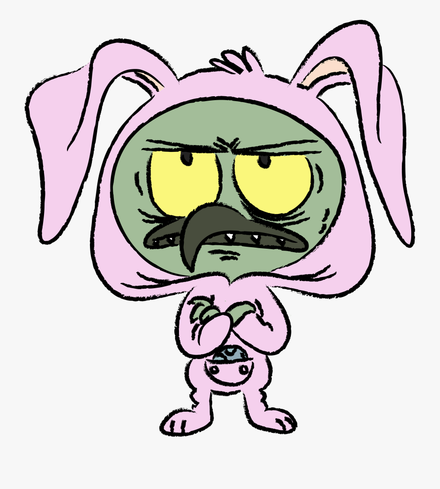 Fanwork Grumpy Easter Bunny Ludo - Cartoon, Transparent Clipart