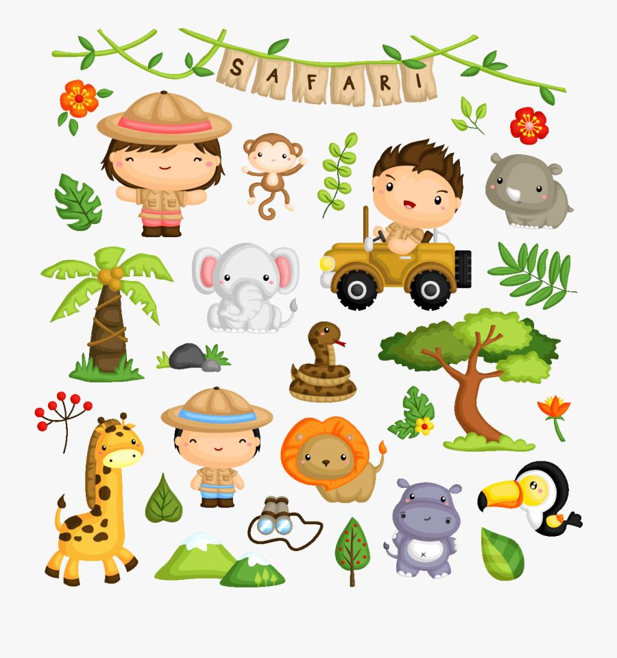 Safari For Kids, Transparent Clipart