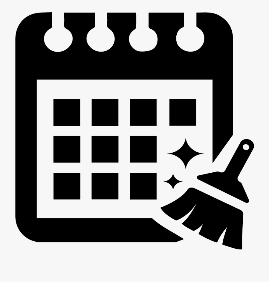 Icon Calendar Png Black, Transparent Clipart