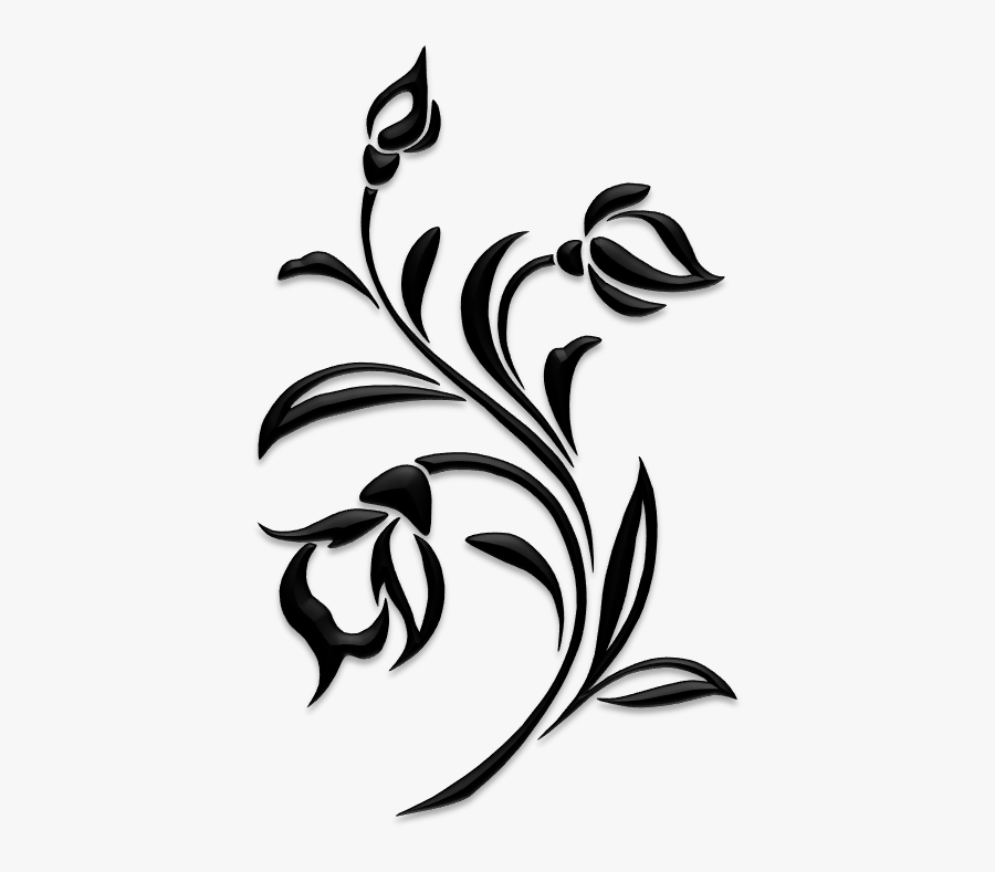 Pin By Debbie Murdick Daugherty On Tattoos - Floral Silhouette, Transparent Clipart