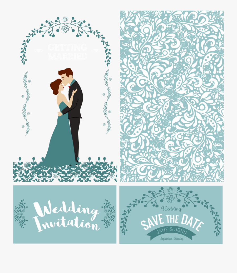 Bridegroom Invitation Card Wedding Free Download Image - Card Wedding Template Free, Transparent Clipart