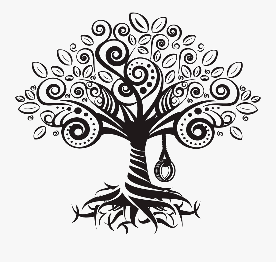 Transparent Hindu Png - Black And White Tree Clipart, Transparent Clipart