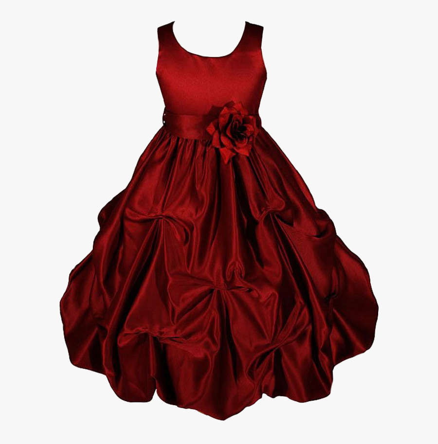 Transparent Images Pluspng Buscar - Maroon Gown For Flower Girl, Transparent Clipart