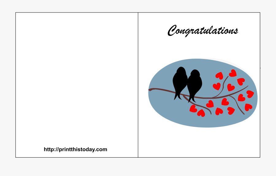 Printable Congrats Wedding Cards, Transparent Clipart