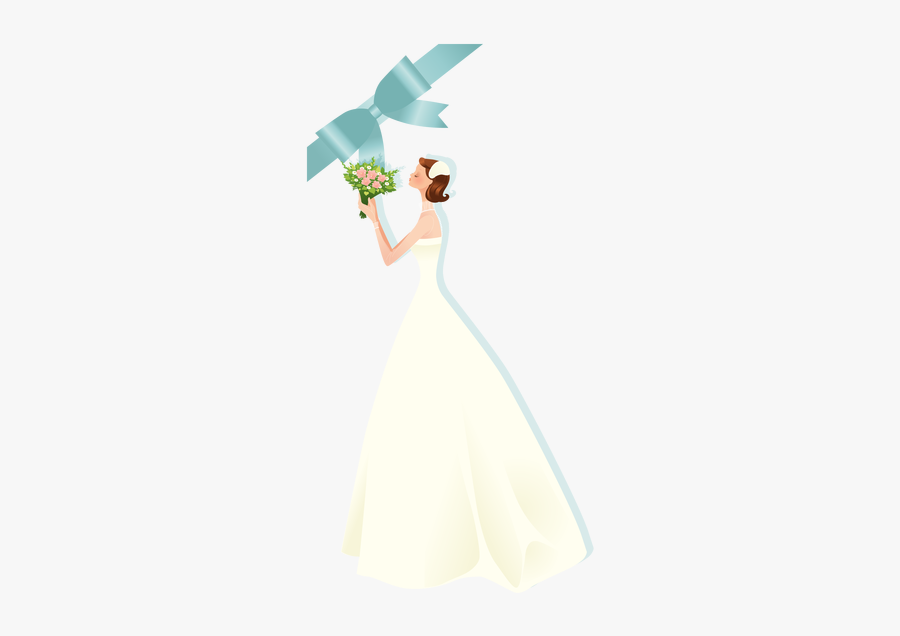 Shower Gown Bridal Illustration Wedding Free Download - Bridal Shower Png Hd, Transparent Clipart