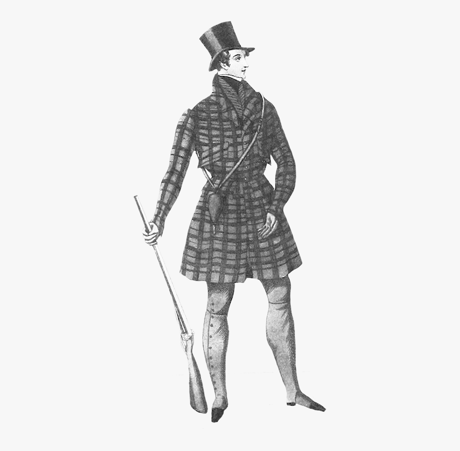 Gentleman"s Hunting Outfit Victorian Era - Overcoat, Transparent Clipart