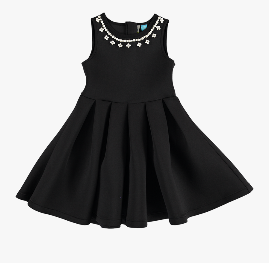 Transparent Baby Clothes Clipart Free - Black Vintage Halter Dress, Transparent Clipart