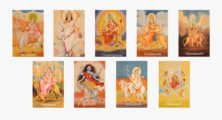 Durga Mata Transparenrt - Durga, Transparent Clipart