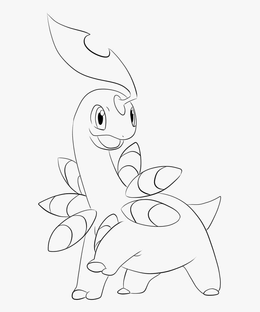 Bayleef Lineart - Pokemon Bayleef Para Colorear, Transparent Clipart