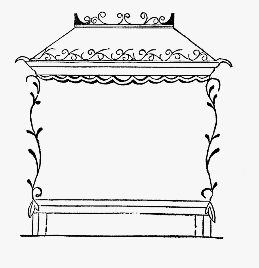 Transparent Decorative Frame Png - Bench, Transparent Clipart