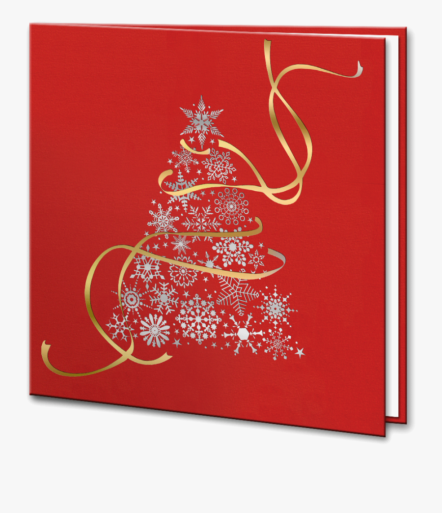 Clip Art Red Silver And Gold - Christmas Tree, Transparent Clipart