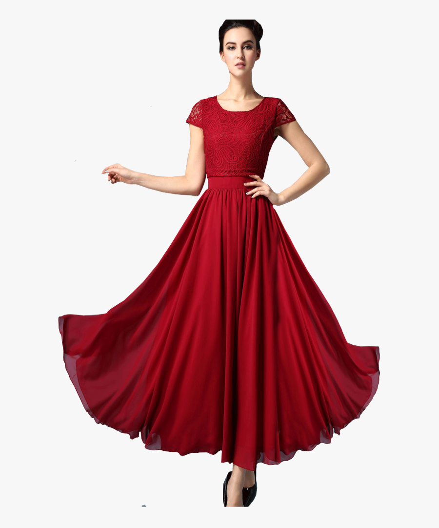 Kettymore Womens Elegant Long - Model In Gown Png, Transparent Clipart