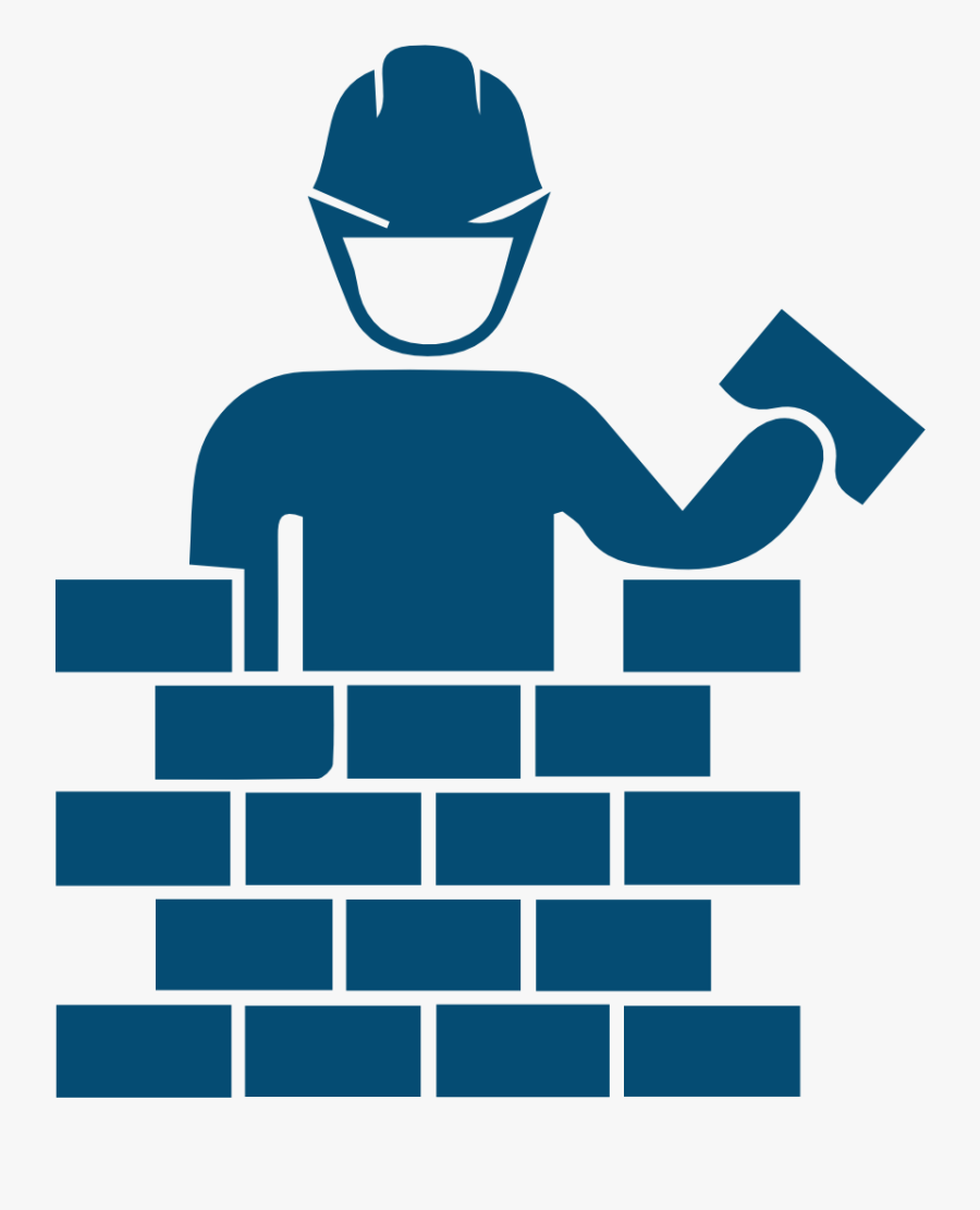 Construction Clipart Blue - Construction Worker Logo Png, Transparent Clipart