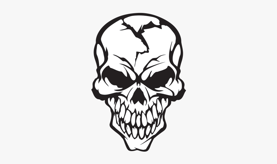Clip Art Collection Of Free Cardinal - Cracked Skull Drawing, Transparent Clipart