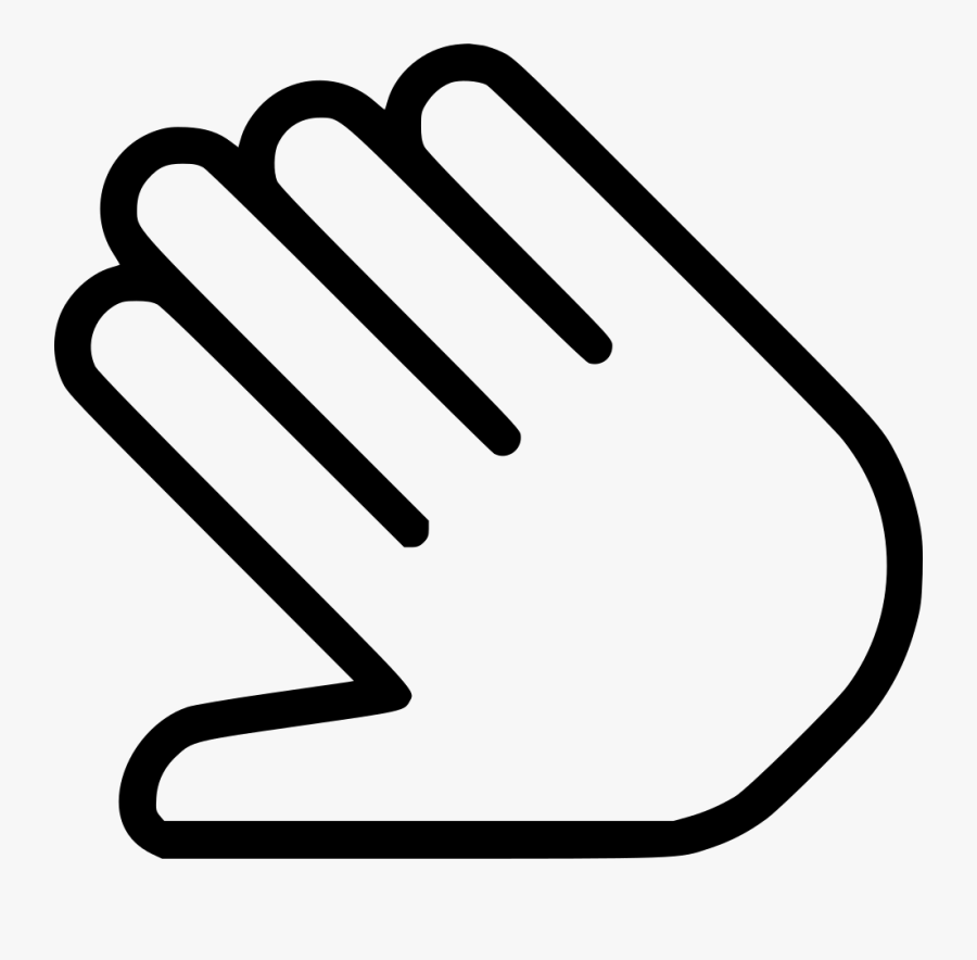 Transparent Open Hands Clipart - White Hand Icon Png, Transparent Clipart