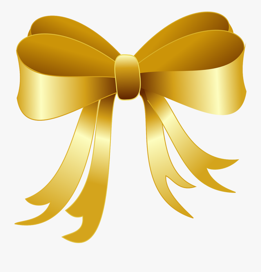 Birthday Wishes, Greeting Cards, And Gift Ideas For - Gold Christmas Bow Clipart, Transparent Clipart