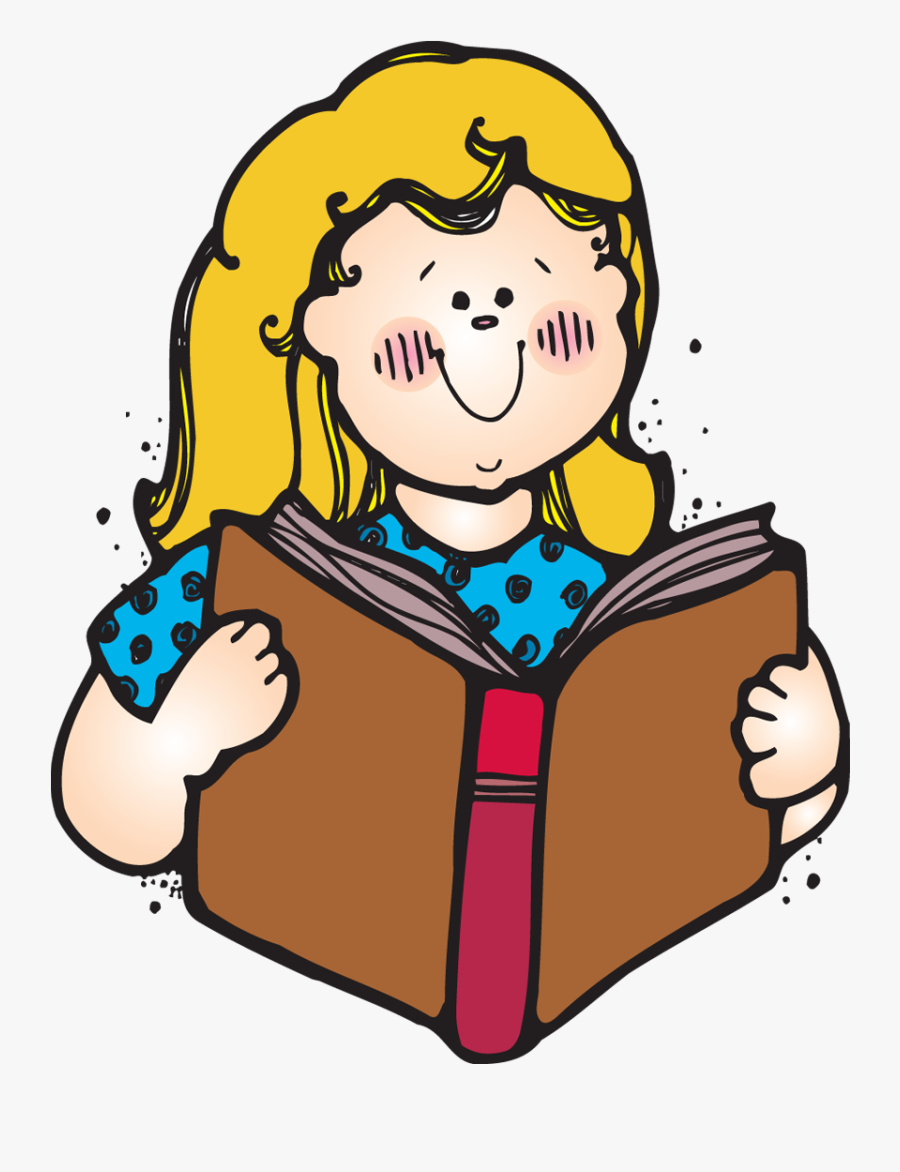 Transparent Girl Carrying Books Clipart - Read A Book Flashcard, Transparent Clipart