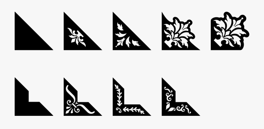 Transparent Christmas Greetings Clipart - Corners Svg, Transparent Clipart