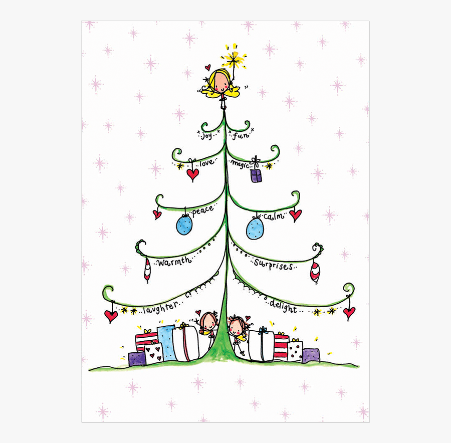 Clip Art Card Pack Peas Love - Christmas Tree, Transparent Clipart
