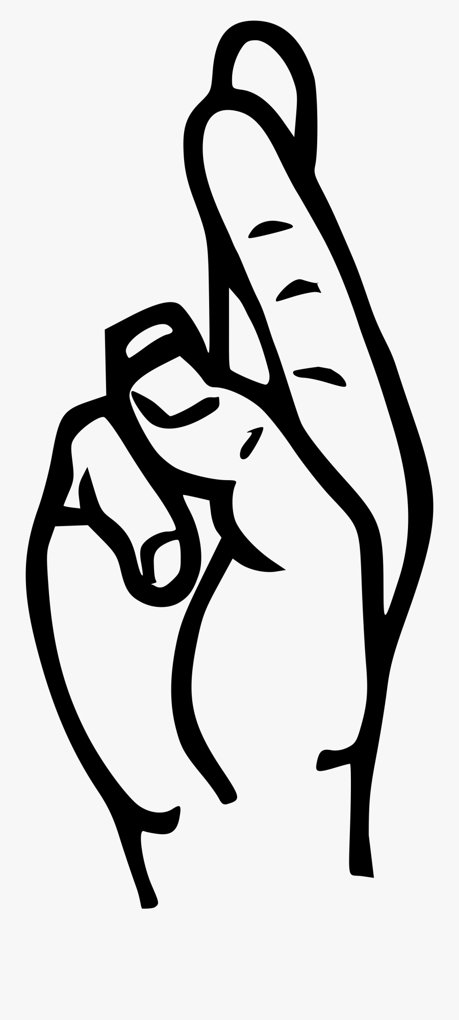 Question Hand Signal Clipart , Png Download - Sign Language R Clipart, Transparent Clipart