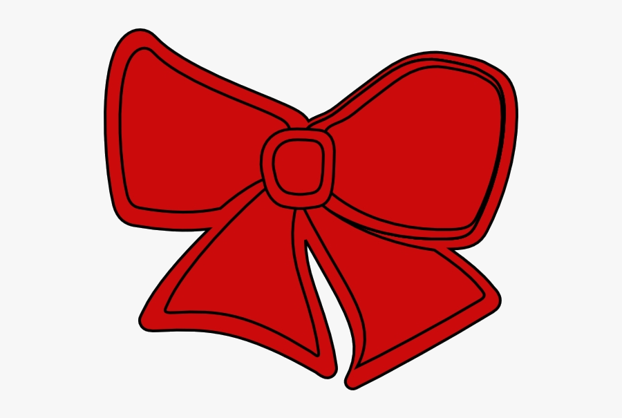 Christmas Bow Cartoon Clipart Clip Art Red Bows Transparent - Hair Bows Png Clip Art, Transparent Clipart