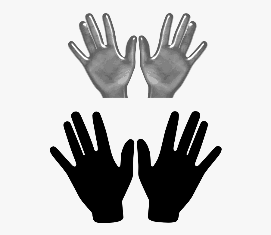 Hands, Fingers, Spread, Left, Right, Chirality - Two Hands Clip Art, Transparent Clipart
