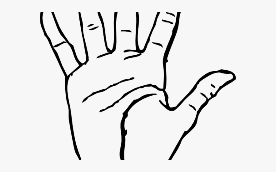 Open Hand Cliparts - Guyon's Canal Syndrome, Transparent Clipart