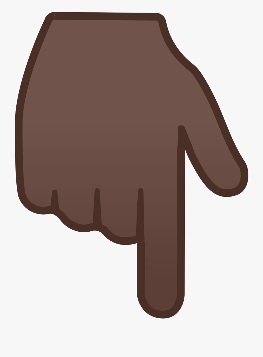 Hand Emoji Pointing Down - Hand Emoji Png Pointing Down, Transparent Clipart