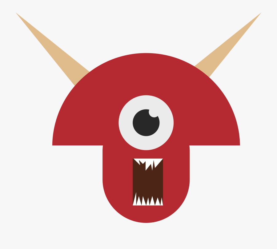 Red Clipart Monsters - Tree Icon, Transparent Clipart