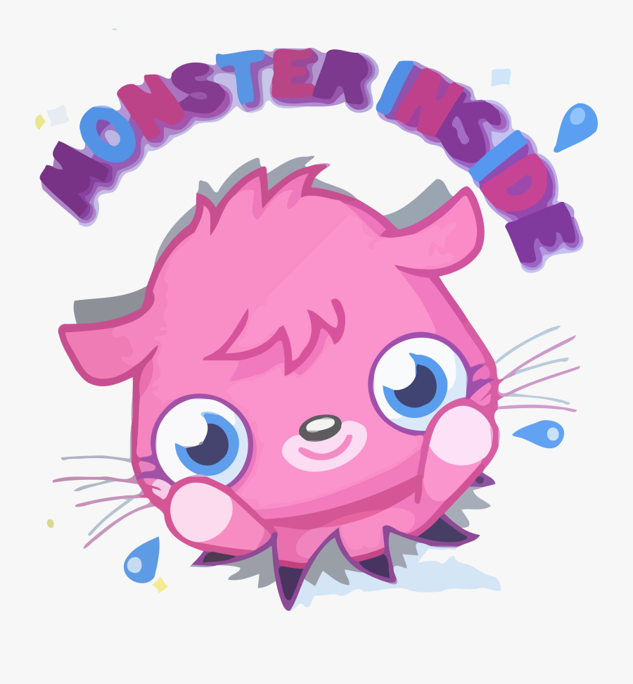 Monster Inside Moshi Clipart Png - Cartoon, Transparent Clipart