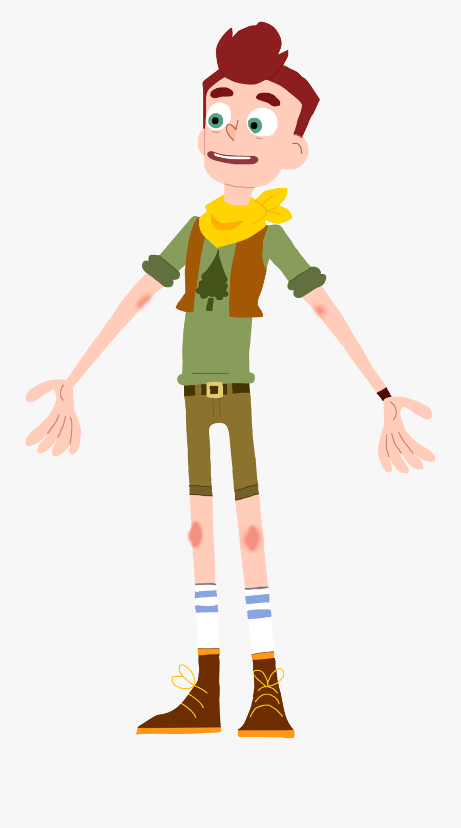 Camper Clipart Camp Counselor - Camp Camp David Cosplay, Transparent Clipart