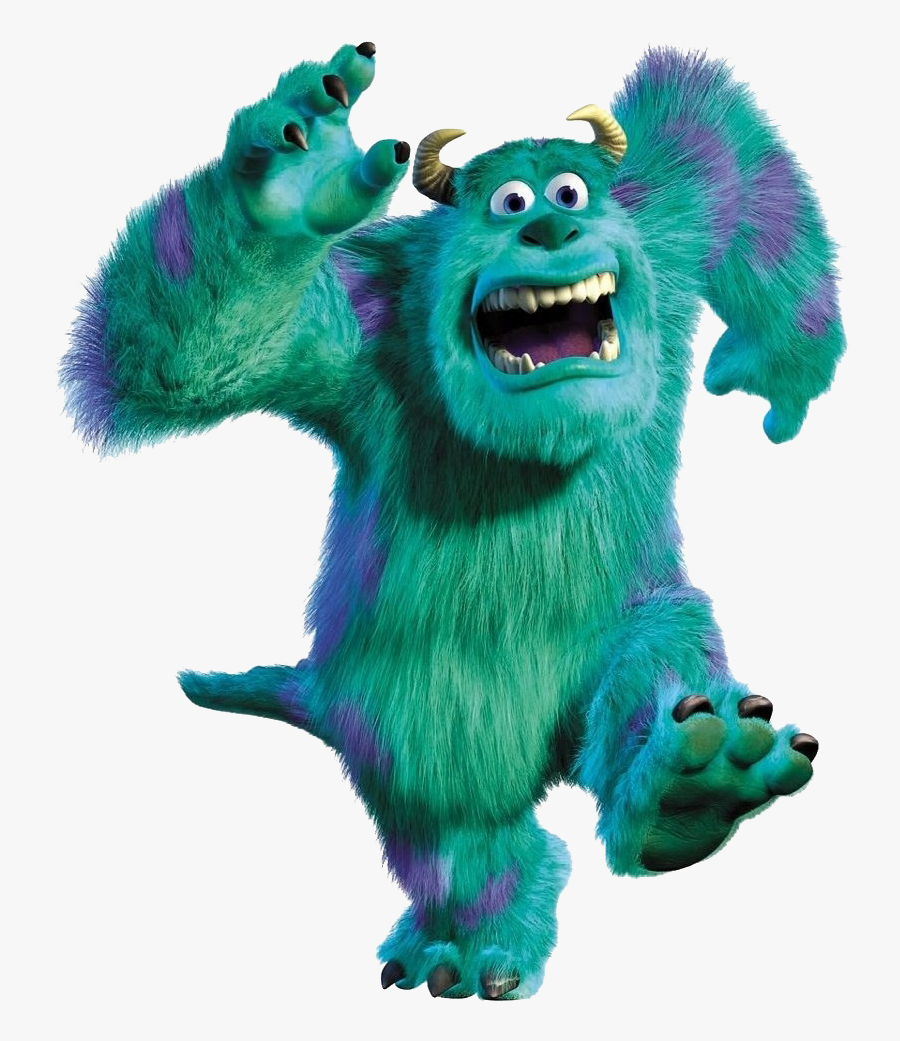 Monsters Inc Sully Scared, Transparent Clipart