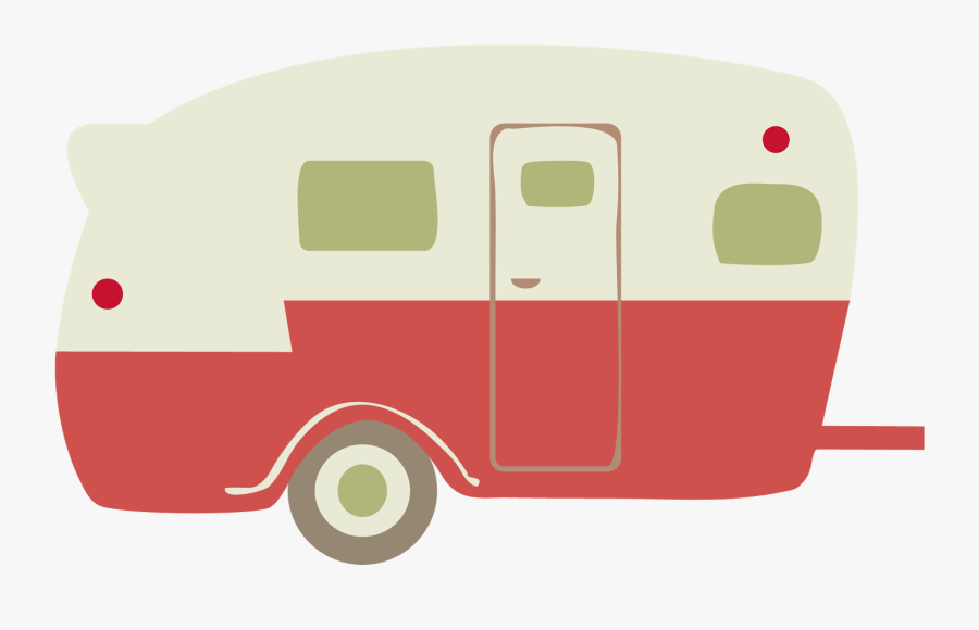 Svg Royalty Free Stock Retro Camper Clipart - Retro Camper Cute Clipart, Transparent Clipart