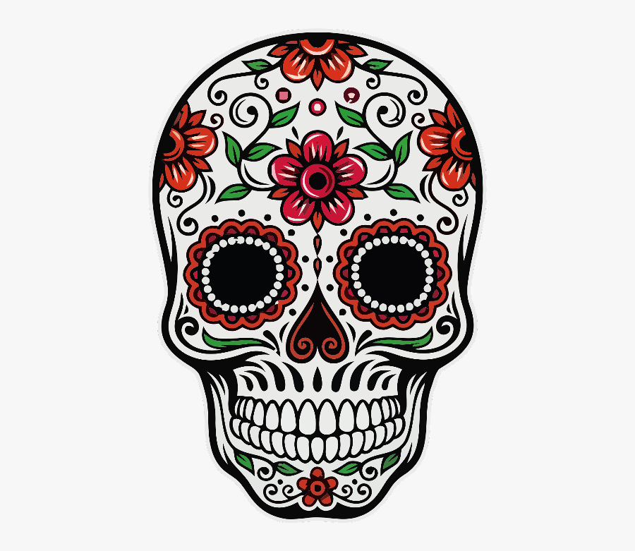 Freetoedit Ftestickers Sugarskull Diadelosmuertos - Skull Mexico Day Of The Dead, Transparent Clipart