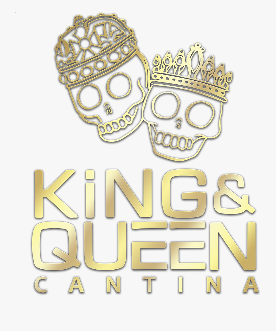 King And Queen Cantina Logo Gold, Transparent Clipart