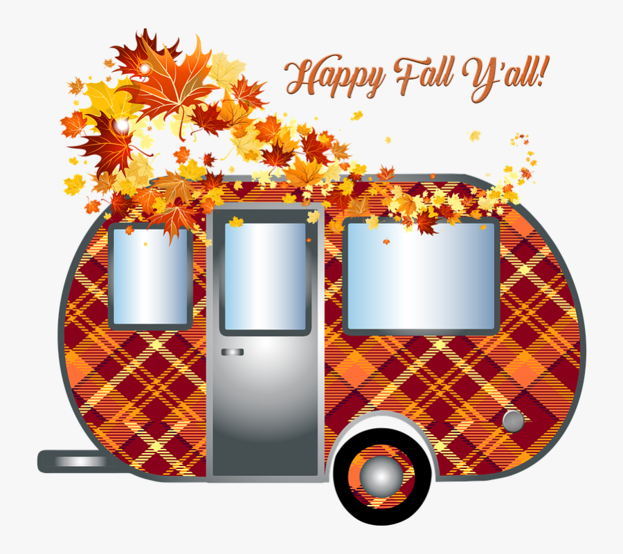 Autumn Camper, Trailer, Travel, Fall, Fall Leaves - Fall Leaves Swirl .png, Transparent Clipart