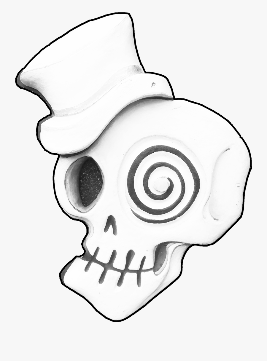 Drawing Party Day The Dead Transparent Png Clipart - Skull, Transparent Clipart