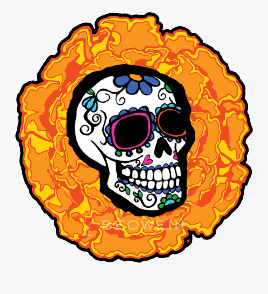 Clipart Skull Day The Dead - Day Of The Dead Beer Logo, Transparent Clipart
