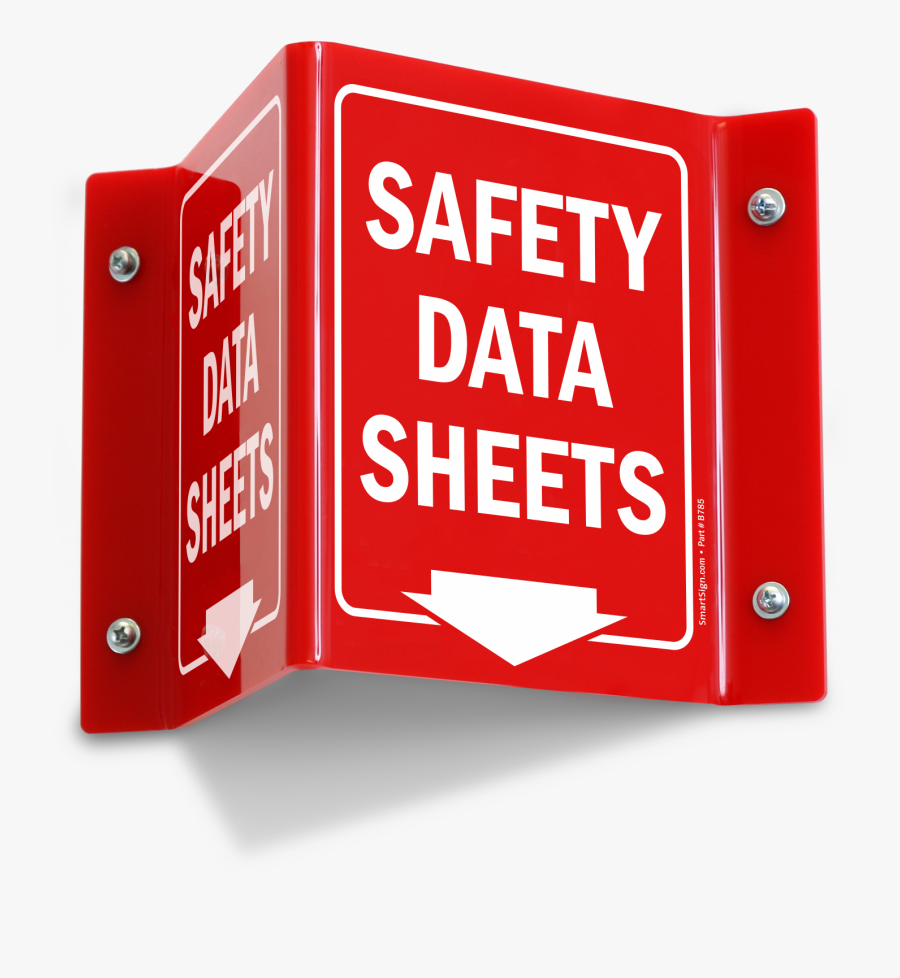 Safety Data Sheets Two Sided Projecting Sign - Safety Data Sheet Designs, Transparent Clipart