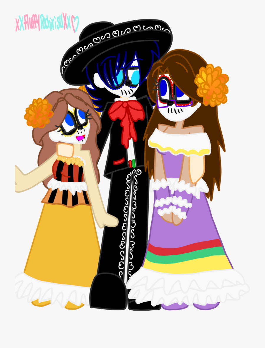 Dia De Los Muertos - Cartoon, Transparent Clipart