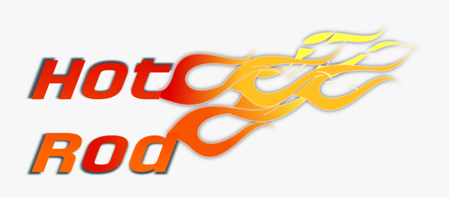 Hot Rod Text Illustration - Hot Rod, Transparent Clipart