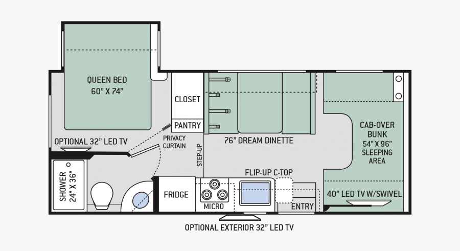2018 Thor Four Winds 22b, Transparent Clipart