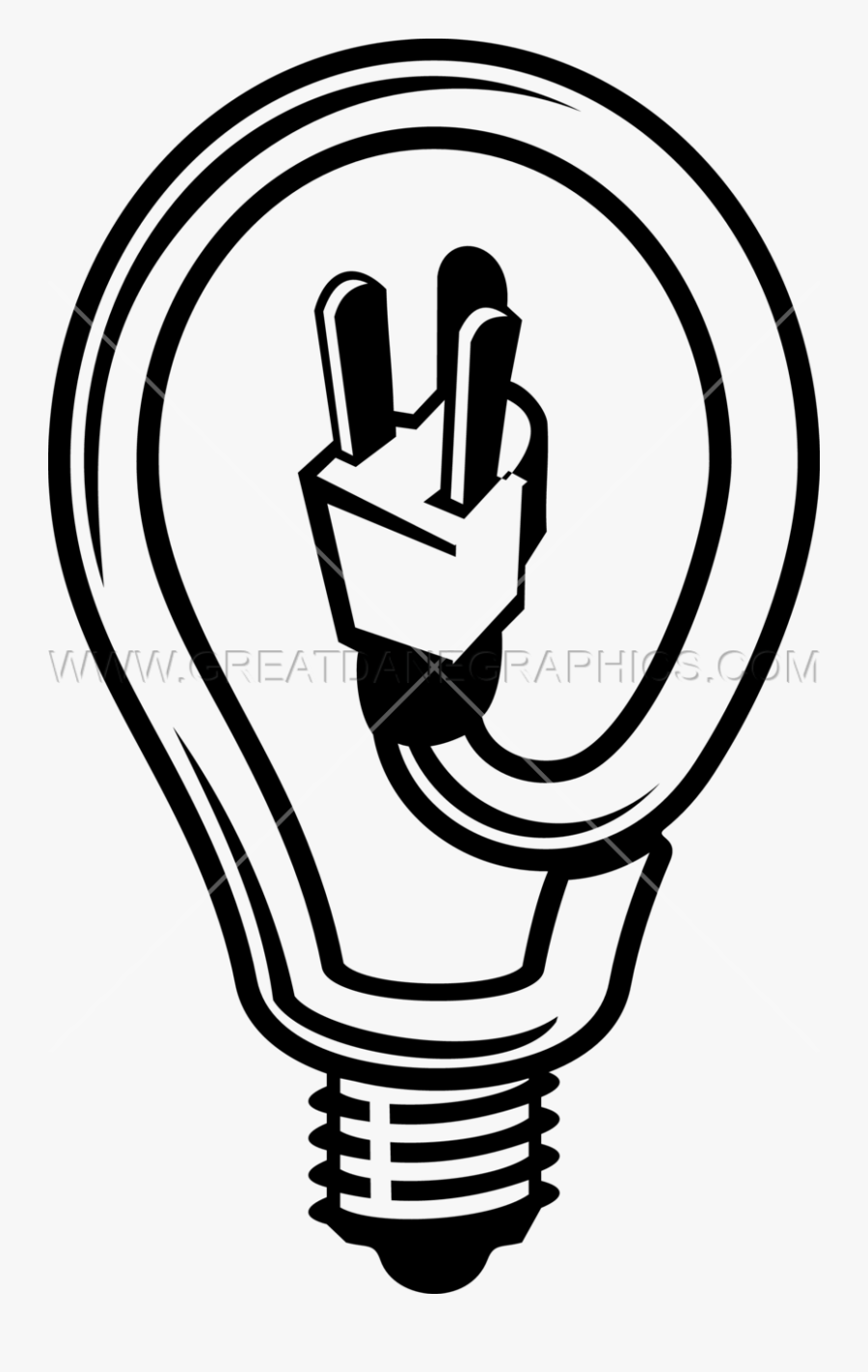 Light Bulb Production Ready - Electrician Light Bulb Logo Clip Art, Transparent Clipart