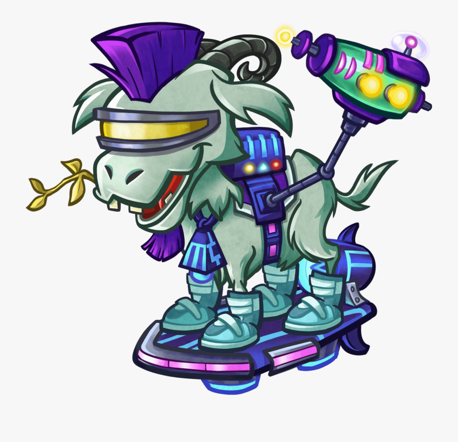 Transparent Imp Clipart - Plants Vs Zombies Heroes Hover Goat 3000, Transparent Clipart