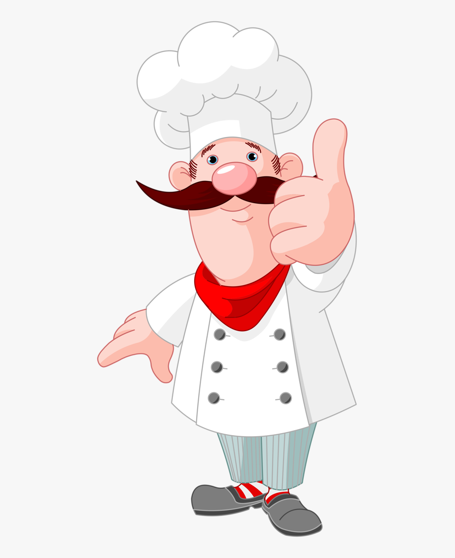 Italian Clipart Professional Chef - Cartoon Chef No Background, Transparent Clipart
