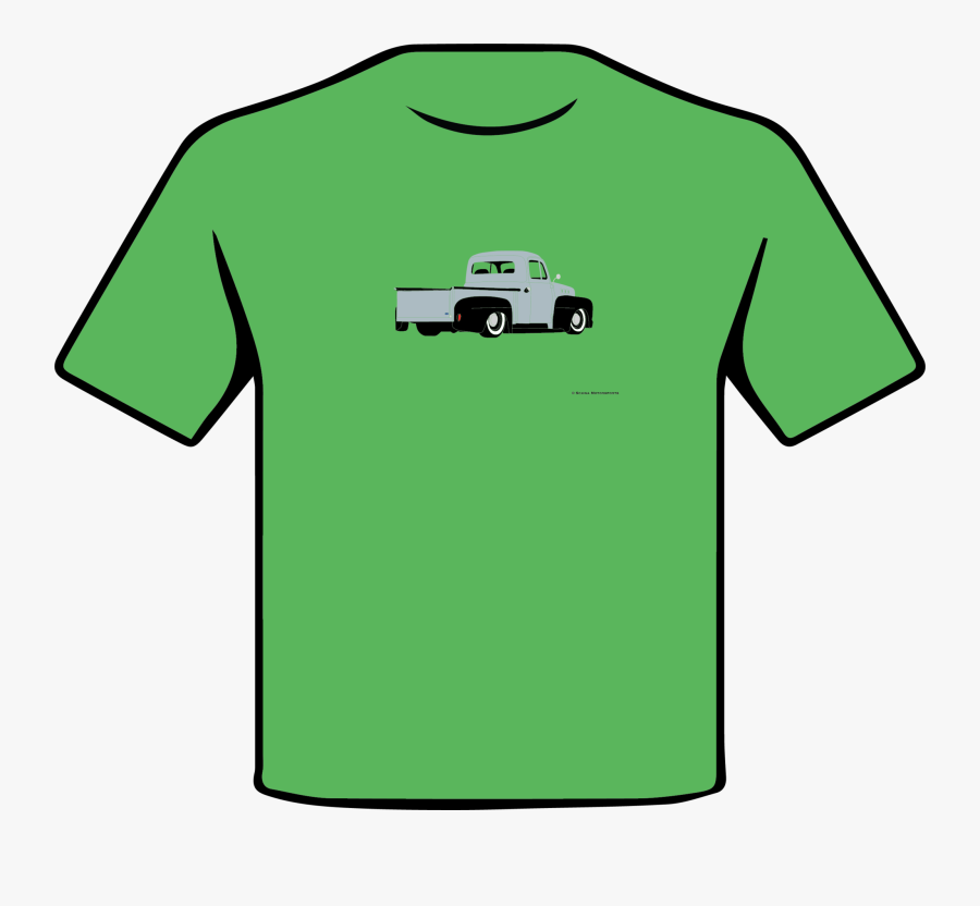 Ford F1 Hotrod Pickup Truck Rear 3/4 Angle Multi Color - Vintage Car, Transparent Clipart