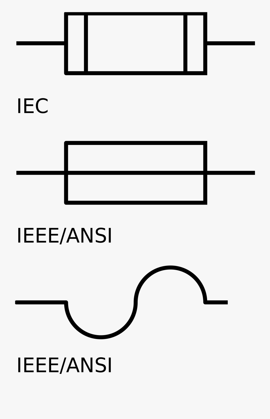 Electrical Symbol For Diode - Kit Kat Fuse Symbol, Transparent Clipart