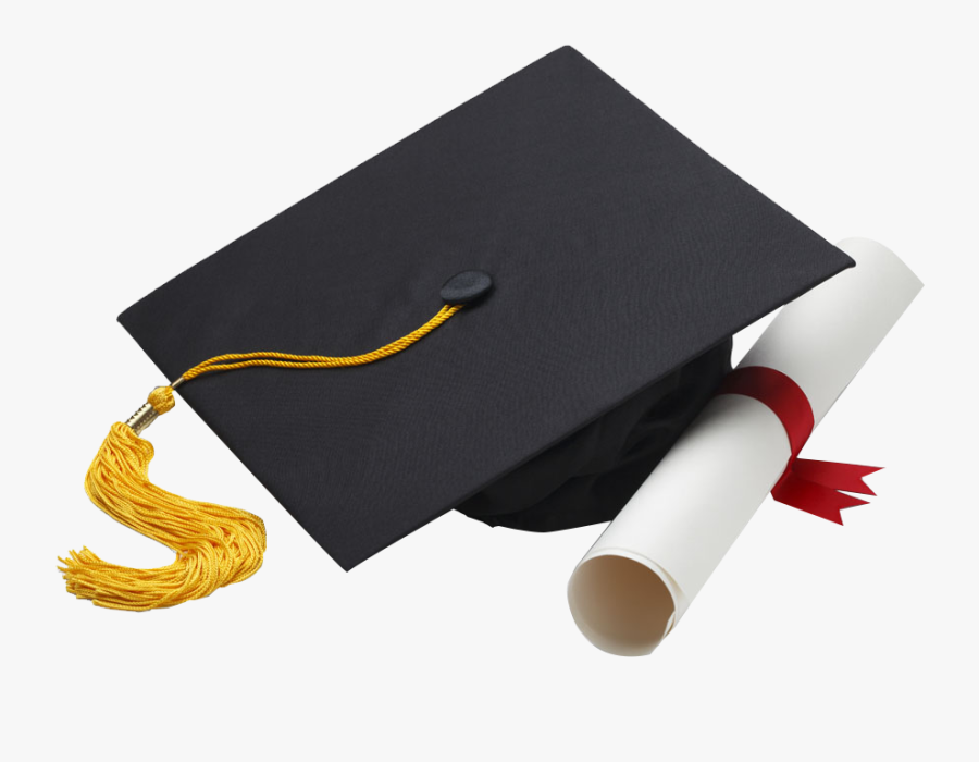 Degree Png Clipart - High School Diploma And Hat, Transparent Clipart